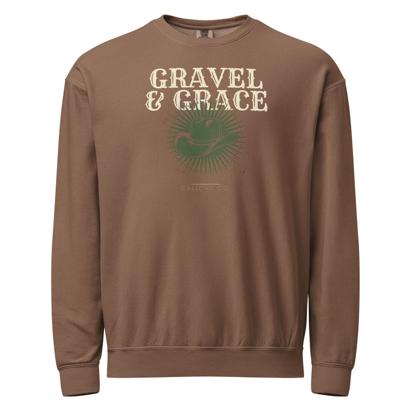 Gravel & Grace Crewneck — Dark | Caliche Co.